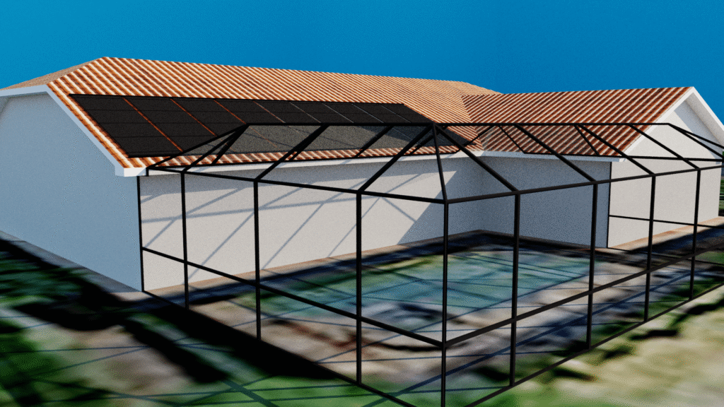 Solar Panel Design Solar Pool Heating Screened Pool