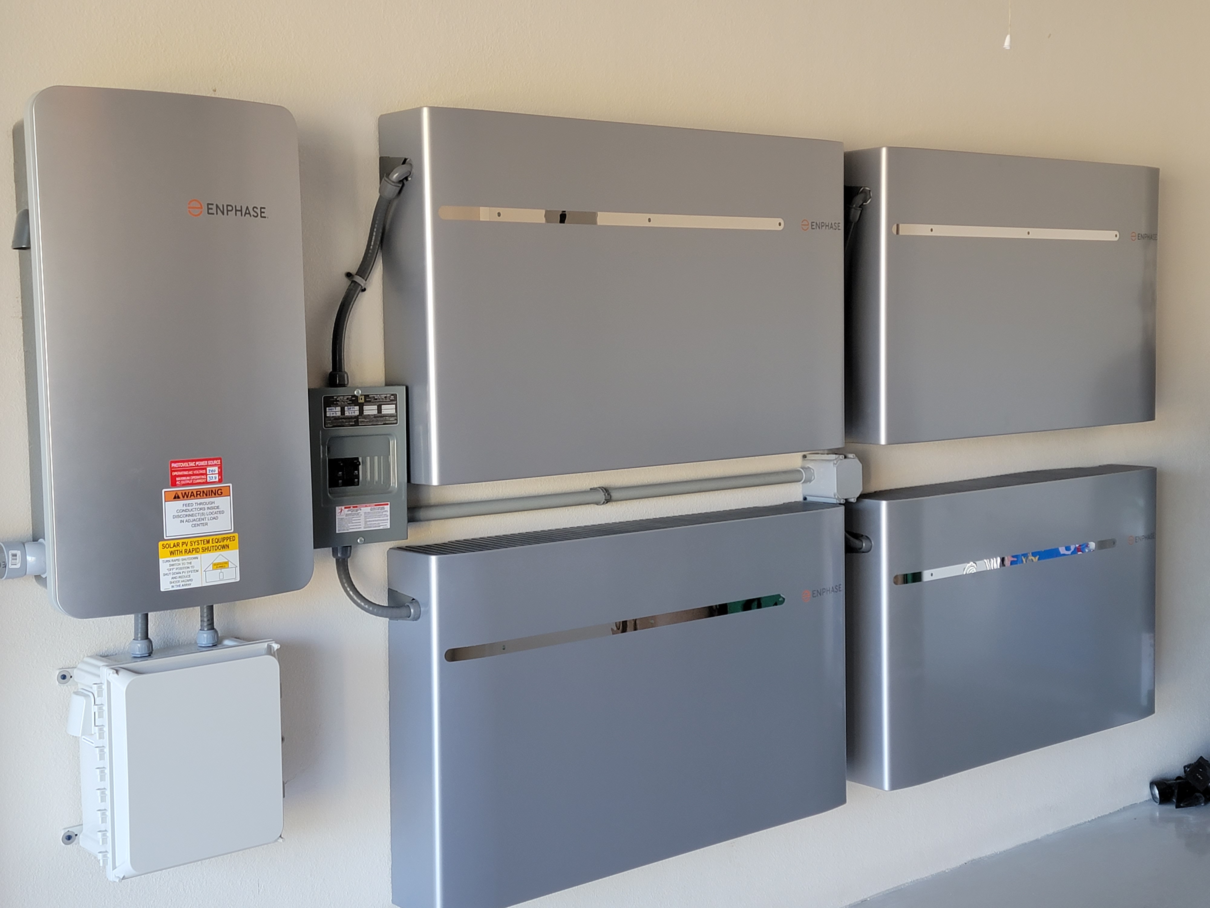 Enphase Encharge Emsemble Battery Backup Installation Photo