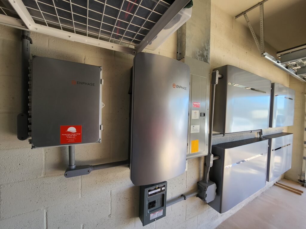 Photovoltaic System with Battery Backup Batteries