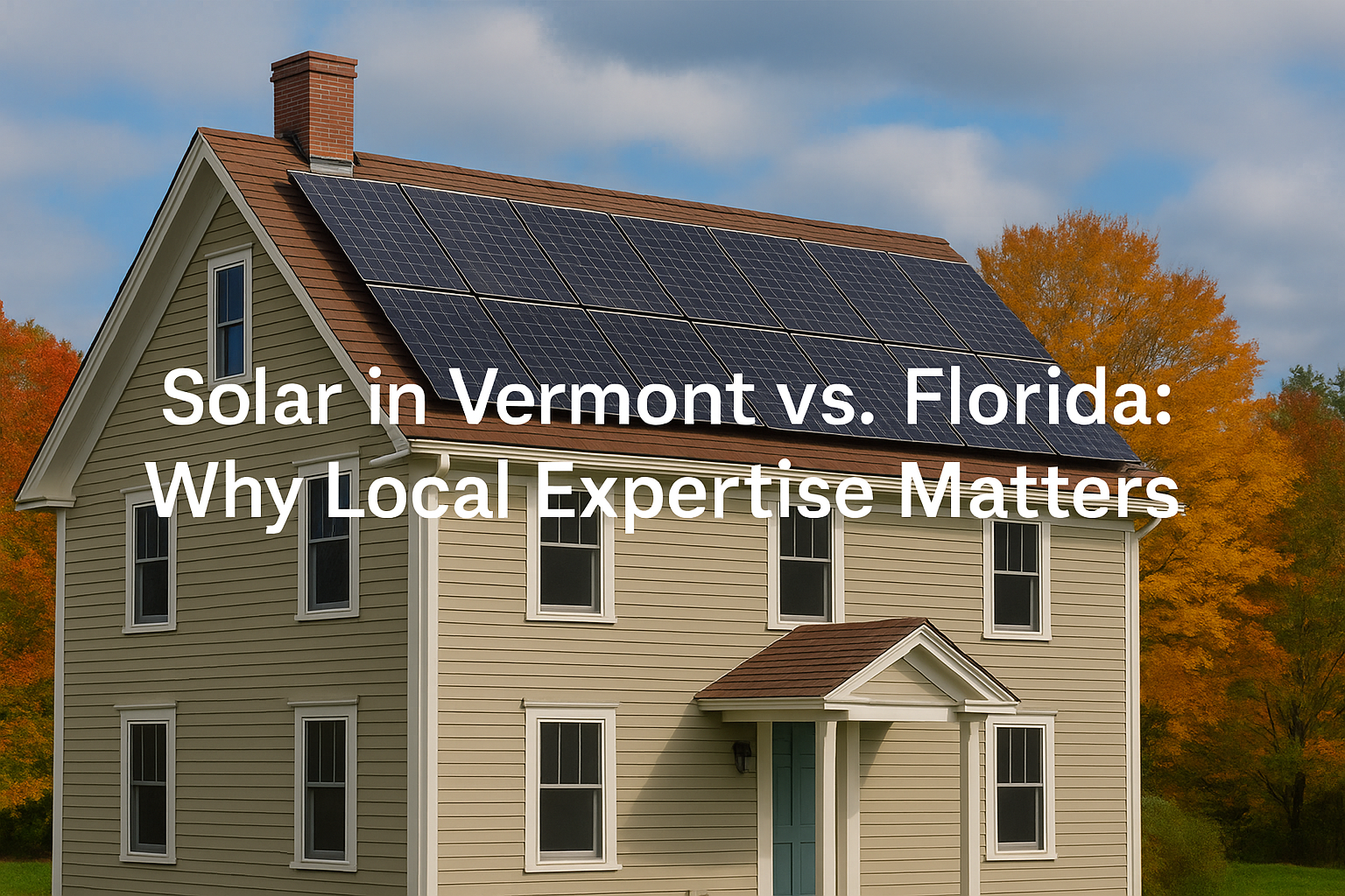 Solar in Vermont vs Florida