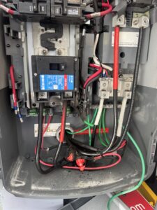 Enphase system controller with fire and smoke damage.