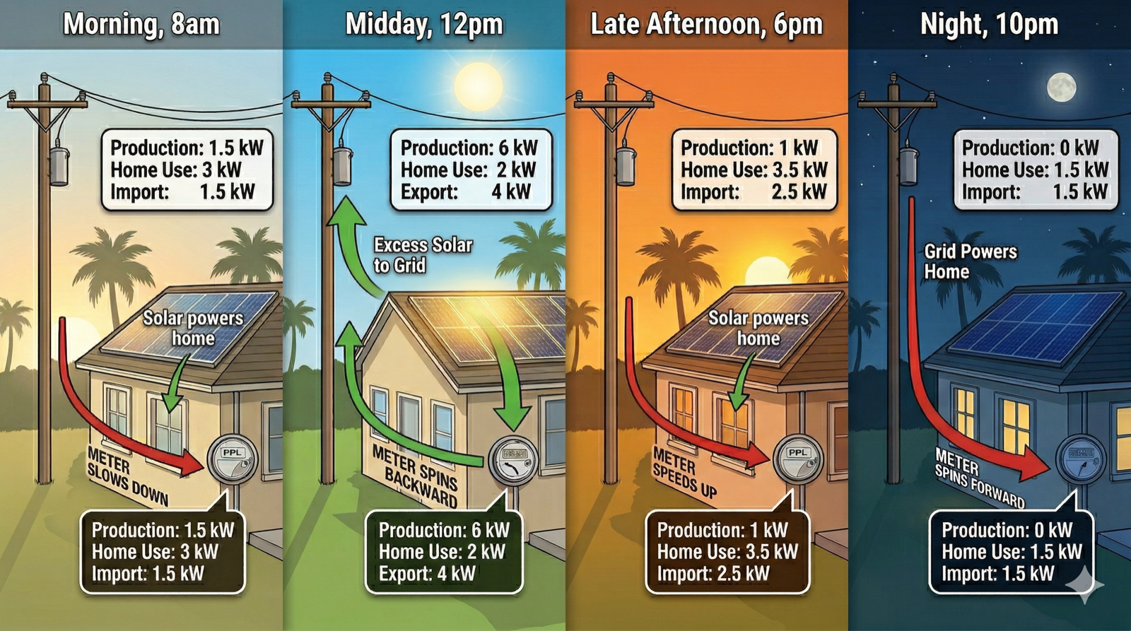 Netmetering Basics Infographic