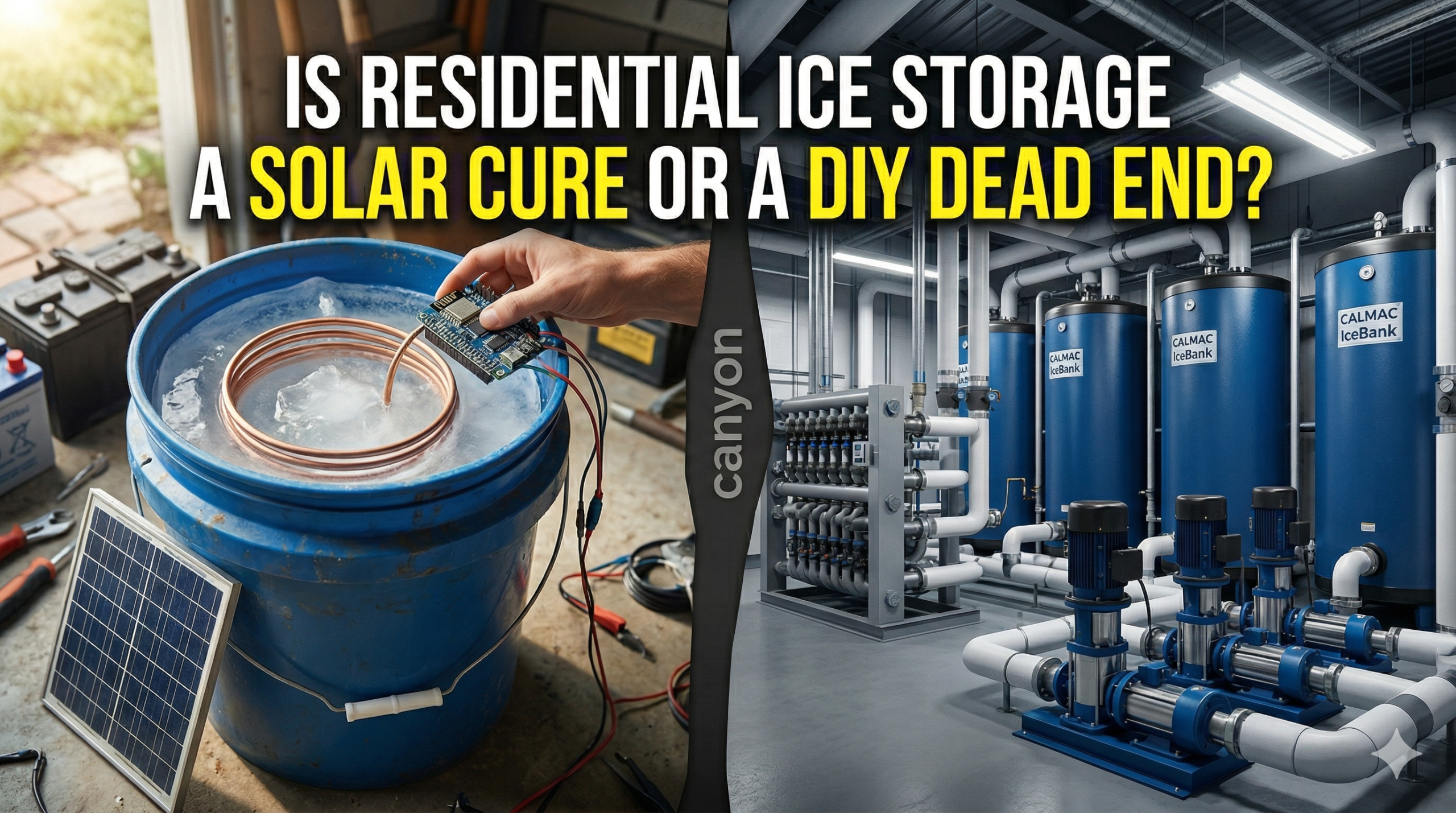 Residential Ice Storage versus Solar With Batteries