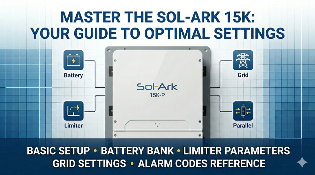 Sol-Ark Settings Guide