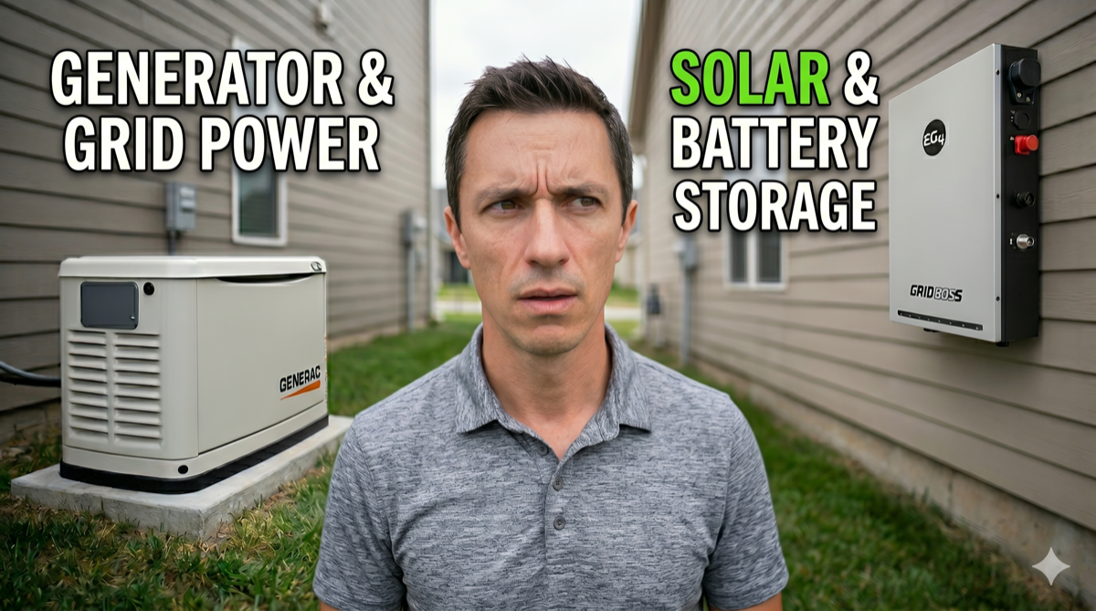 Solar with Batteries vs Generator