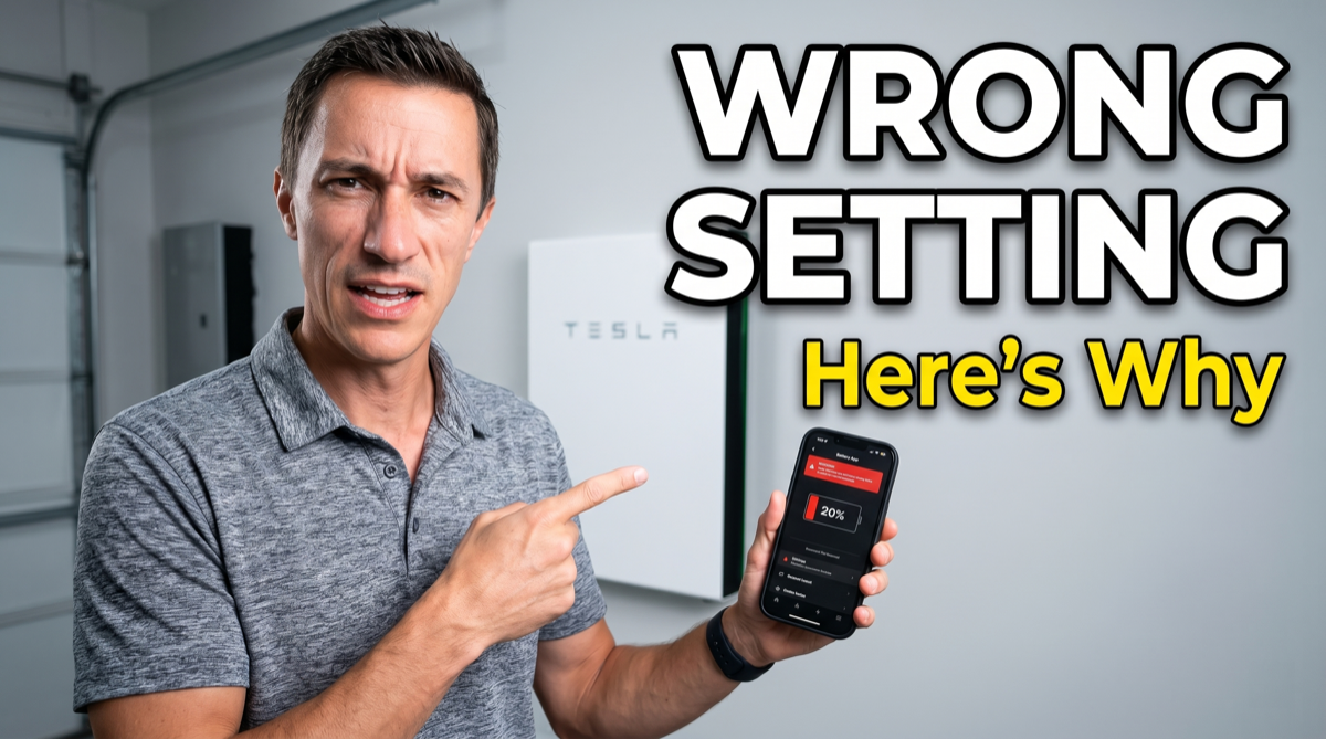 Tesla Backup Reserve Setting for Net Metering