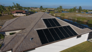 Fort Myers Solar Pool Heating Mat Installation Photo
